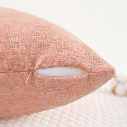 Decorative Couch Throw Pillow Covers 20 X 12 Inches Dusty Pink