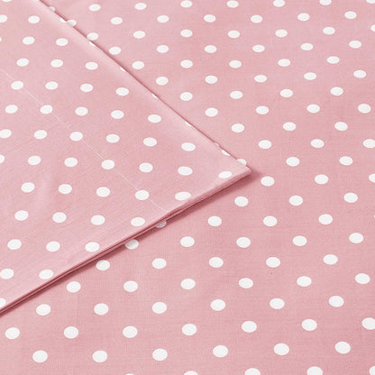 Intelligent Design 100% Cotton Queen Sheet Set for Kids - 4 Piece, Pink