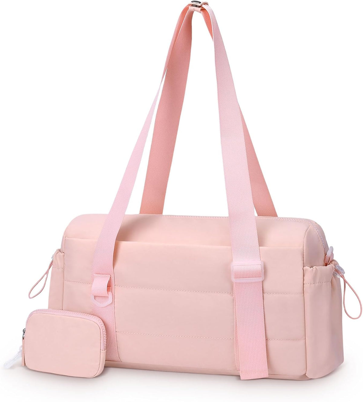 Small Gym Bag for Women, Tote Gym Bags with Coin Wallet, Pink