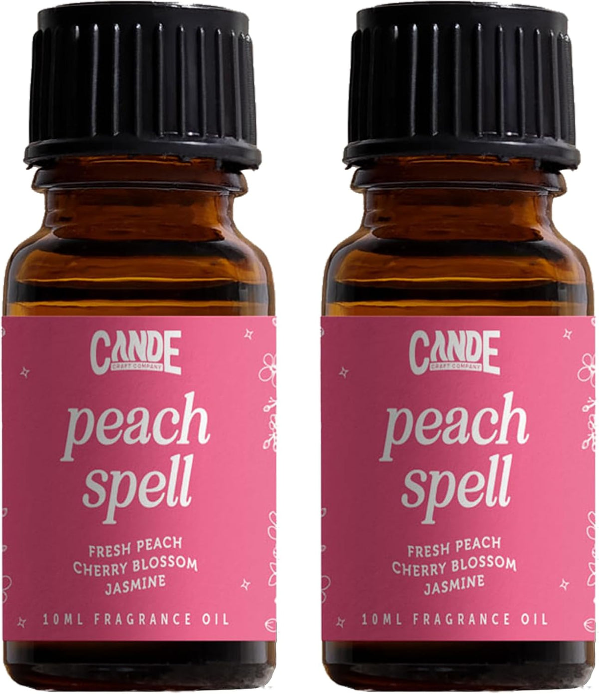 CANDECraftCo Fragrance Oil 2-Pack, Peach Spell, 0.34oz