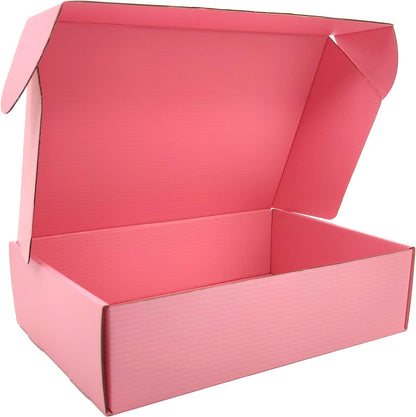 12x9x4 Shipping Boxes Pink Mailer Corrugated Cardboard Box Set of 20
