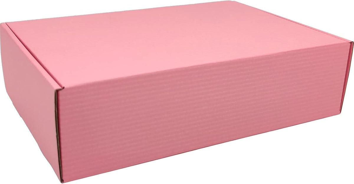 12x9x4 Shipping Boxes Pink Mailer Corrugated Cardboard Box Set of 20