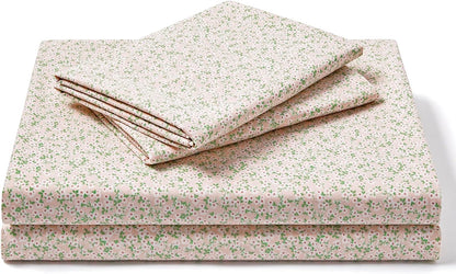 Floral Bed Sheets - Ultra Soft Queen Sheet Set - Brushed Microfiber Pink Floral Sheets - Deep Pockets up to 16" - Easy Care - Hotel Luxury 4 Piece Flower Printed Sheets Queen, Calico
