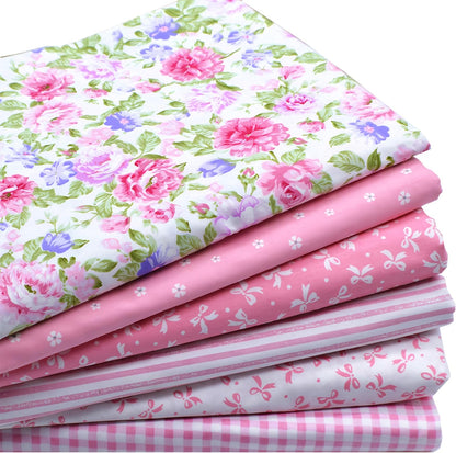 Pink Fat Quarters Fabric Bundles, Quilting Fabric for Sewing Craft, 18x22 inches, (Pink)
