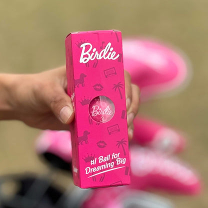 Balls - Birdie Pink Golf Balls - Funny Golf Gift for Women