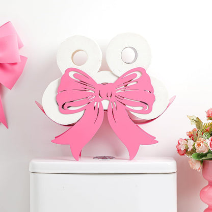 Pink Bow Bathroom Decor Pink Toilet Paper Holder 8 Rolls