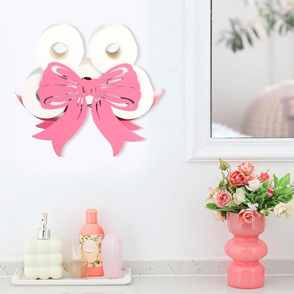 Pink Bow Bathroom Decor Pink Toilet Paper Holder 8 Rolls
