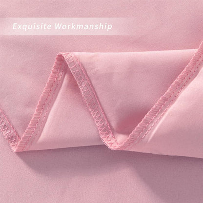 Standard Size Zipper Pillow Cases Set of 2,Pink,20x26 Inches