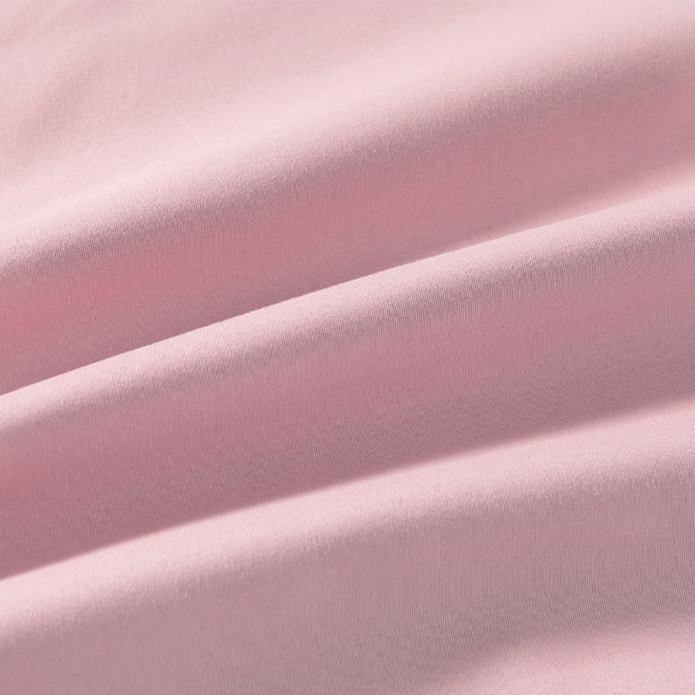 Standard Size Zipper Pillow Cases Set of 2,Pink,20x26 Inches