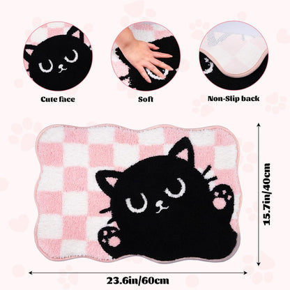 Pink Bathroom Rug, 24" x 16"