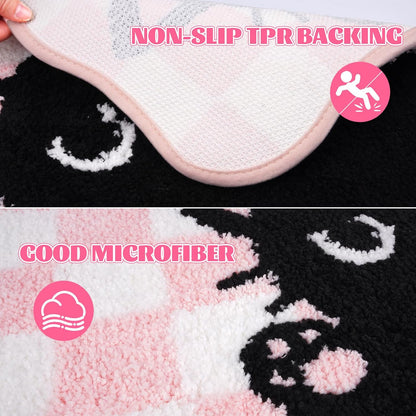 Pink Bathroom Rug, 24" x 16"