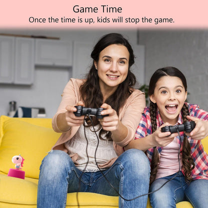 Visual Timer for Kids, Toddler Kitchen Timer 60 Min Countdown, Pink Unicorn