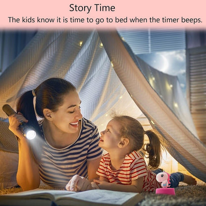 Visual Timer for Kids, Toddler Kitchen Timer 60 Min Countdown, Pink Unicorn
