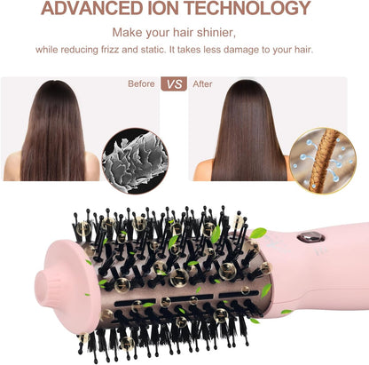 Hair Dryer Brush Auto Dual Voltage Blow Dryer Brush Cool Shot