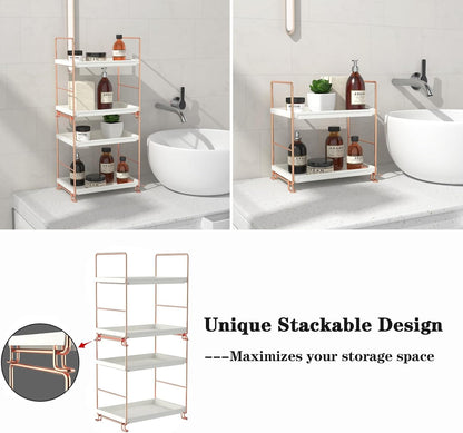 2-Tier Bathroom Countertop Organizer, Makeup Organizer for Vanity