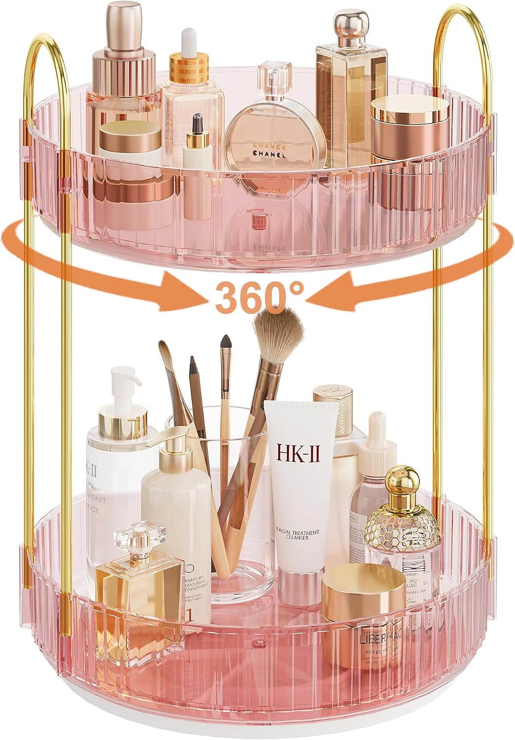 Rotating Makeup Organizer Countertop, Skincare Organizers