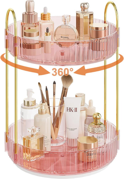 Rotating Makeup Organizer Countertop, Skincare Organizers