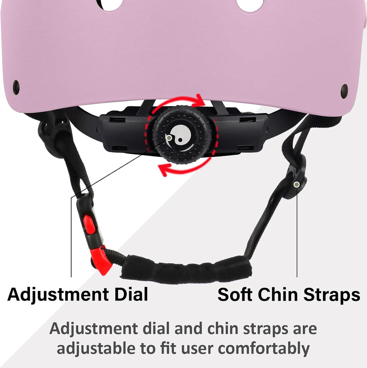 Skateboard Bike Helmet, 3 Sizes for Adult Youth & Kids