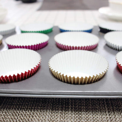 200 Pcs Standard Foil Cupcake Liners Paper Baking Muffin Cups