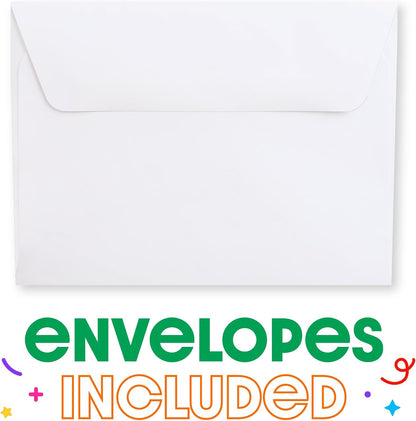 Sweet as a Peach - Shaped Fill-In Invitation Cards - 12 Count