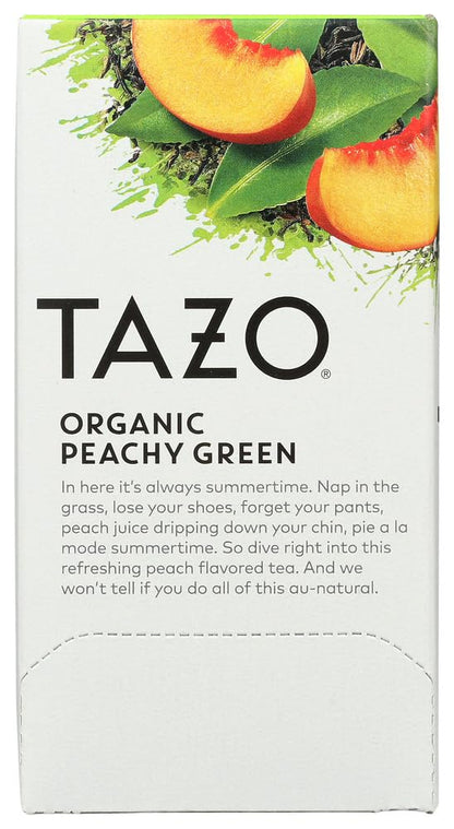 Tea Bag Organic Peachy Green Tea, 20 CT (Pack of 2)