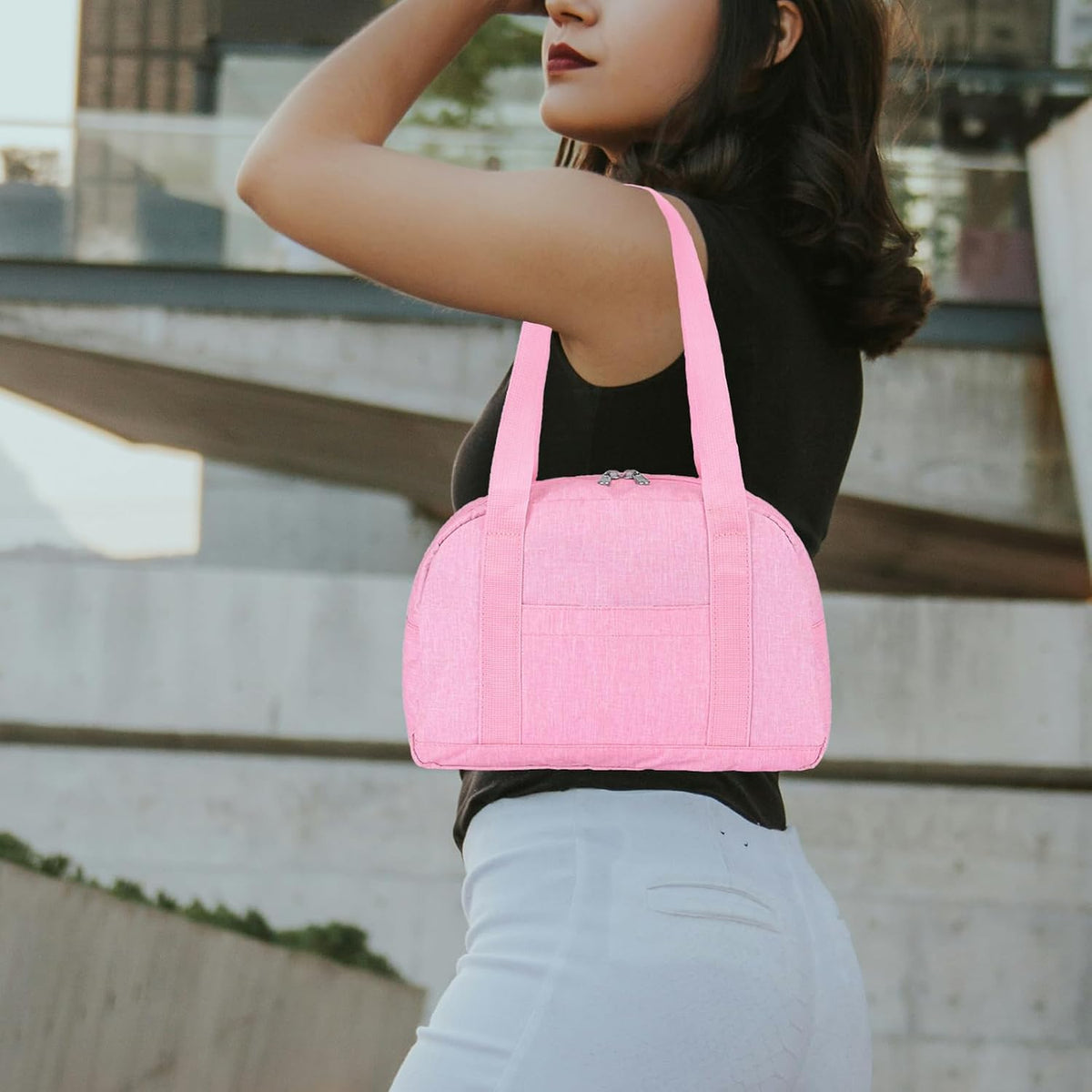 Mini Gym Bag for Women Girl 12 inch Small Gym Tote Lightweight Carry On Bag