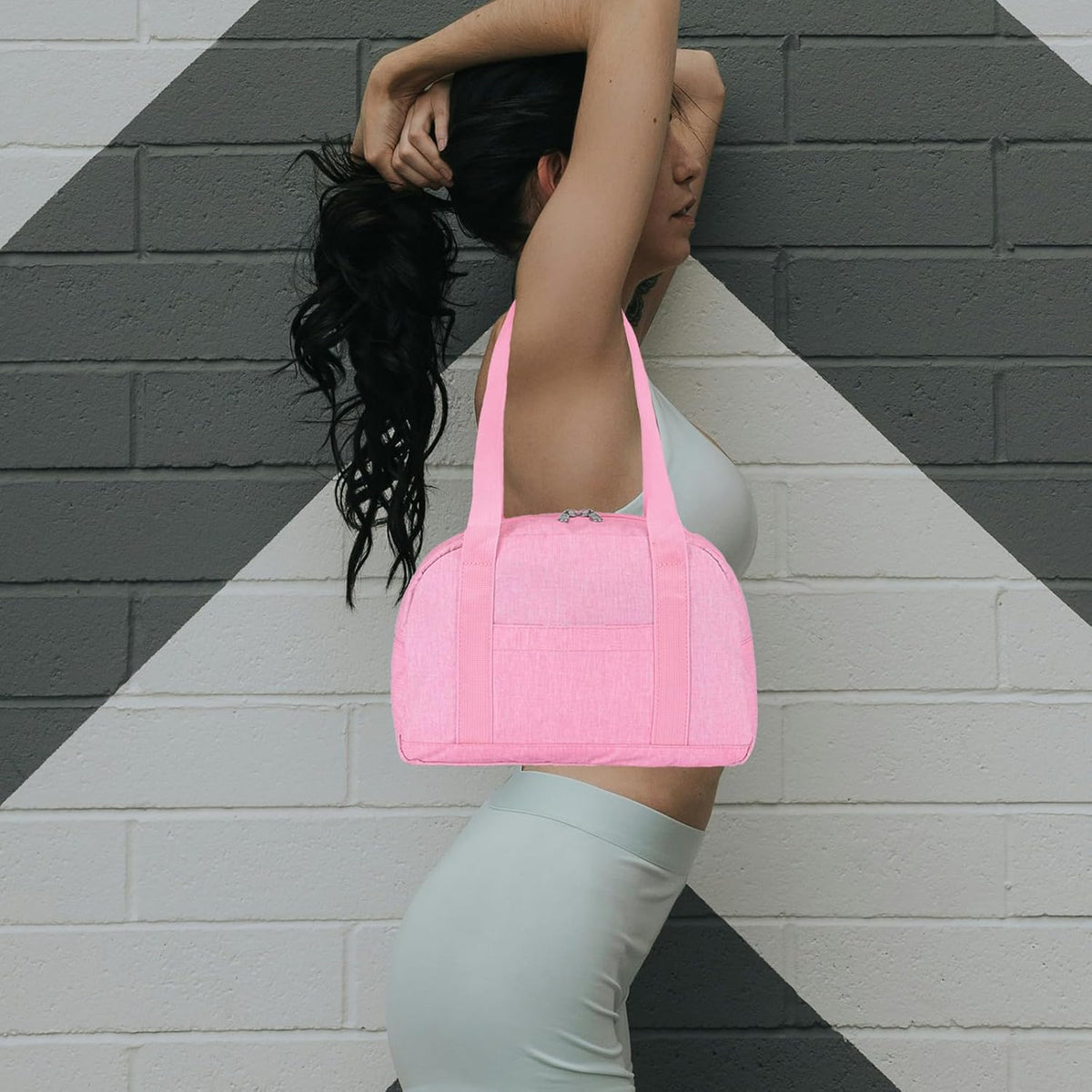Mini Gym Bag for Women Girl 12 inch Small Gym Tote Lightweight Carry On Bag