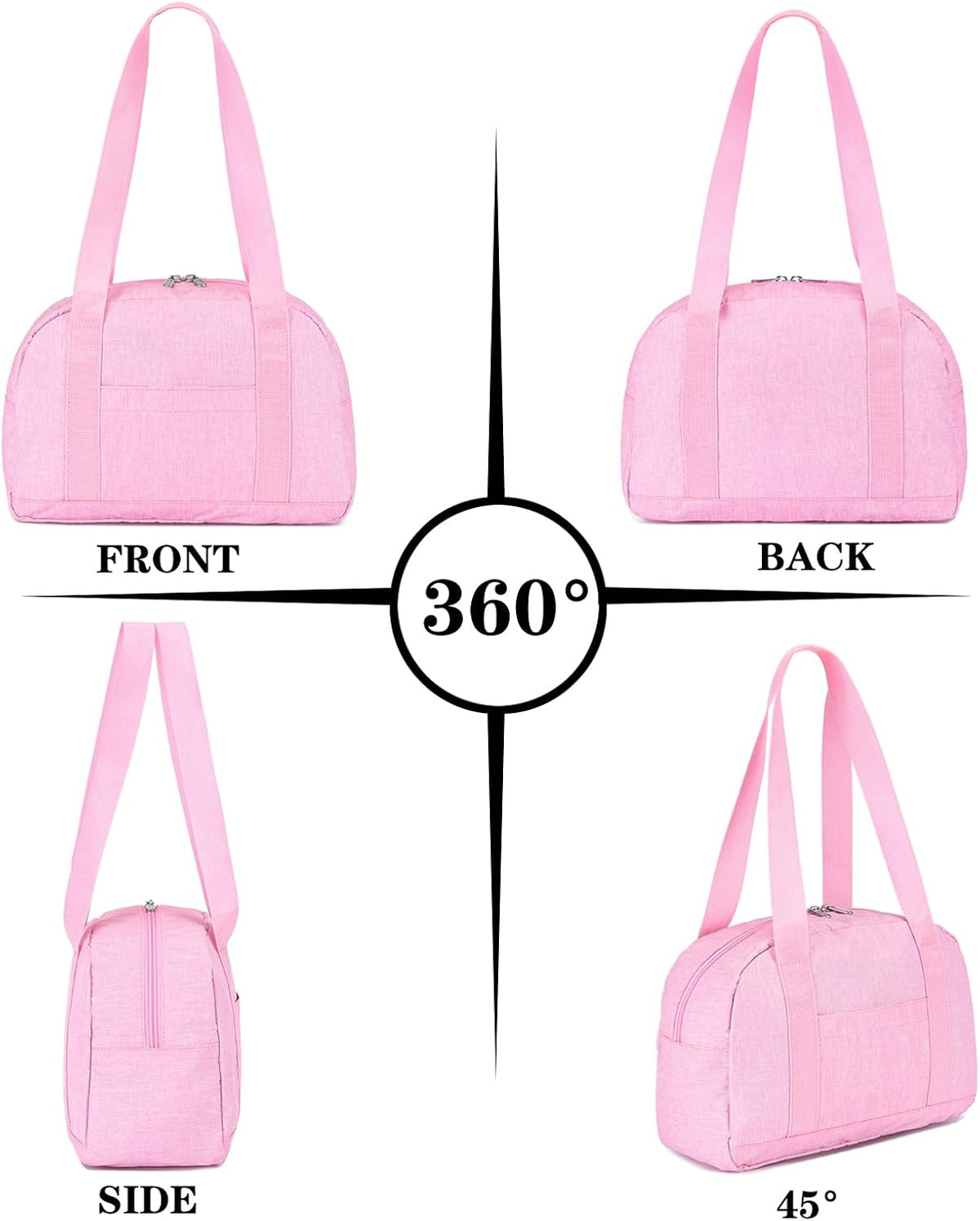 Mini Gym Bag for Women Girl 12 inch Small Gym Tote Lightweight Carry On Bag
