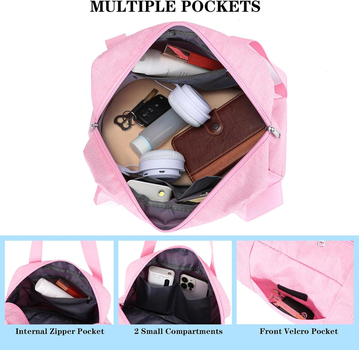 Mini Gym Bag for Women Girl 12 inch Small Gym Tote Lightweight Carry On Bag