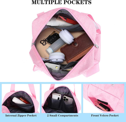Mini Gym Bag for Women Girl 12 inch Small Gym Tote Lightweight Carry On Bag