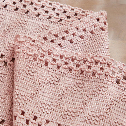 ZeeMart Macrame Style Boho Placemats Set of 4, Light Pink 12x20 Inch