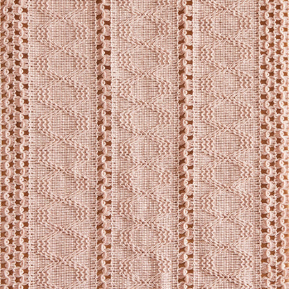 ZeeMart Macrame Style Boho Placemats Set of 4, Light Pink 12x20 Inch