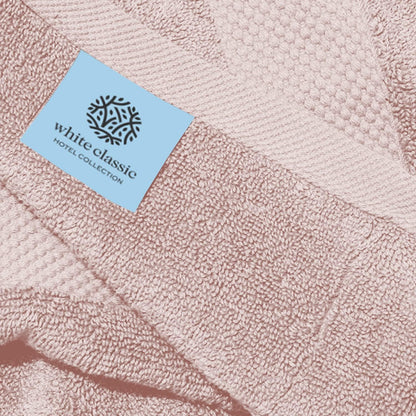 Luxury Pink Hand Towels - 100% Turkish Cotton, 16x30, 6 Pack