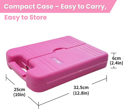 Pink Tool Set for Women 136-Piece Small Tool Kit for Home Repairs