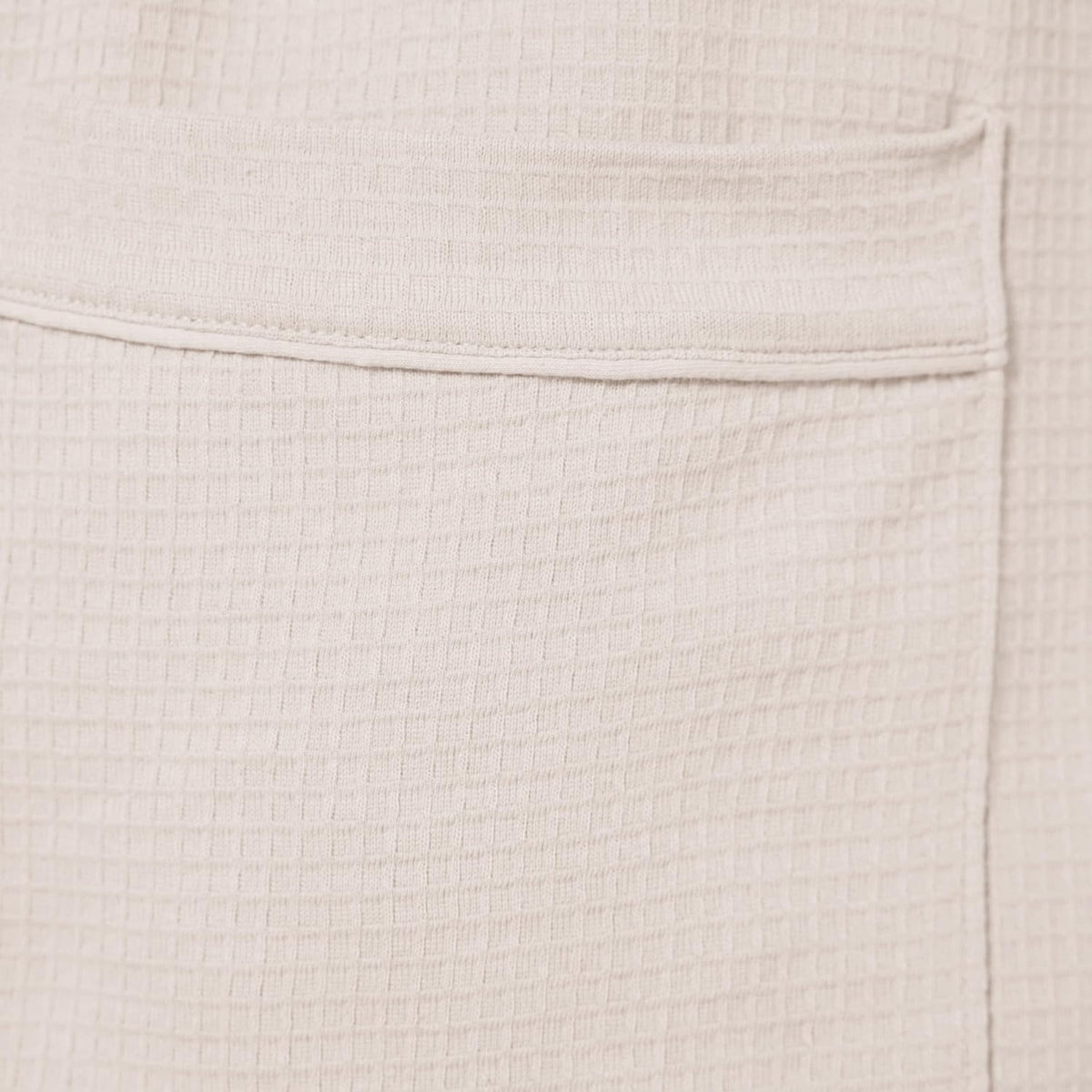 Women's Lightweight Cotton Waffle Mid-Length Bathrobe (Available in Plus Size)