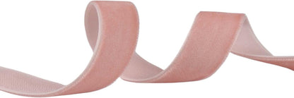 Velvet Ribbon for Gift Wrapping Christmas Decoration (05 (Light Peach), 5/8" (15mm) x 5 Yards)