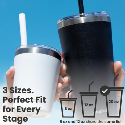 Stainless Steel Insulated Tumbler with Lid and Straw, 20 oz Stainless Steel Cups, Set of 2 Travel Coffee Mug for Adults, Iced Coffee Cup with Lid, Tumbler for Travel (Peach + Teal)