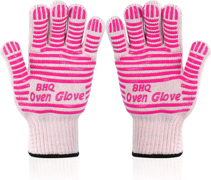 Extreme Heat Resistant Oven Gloves - 932F - Cooking Gloves for BBQ, Grilling, Baking,Cutting, Smoker Fireplace