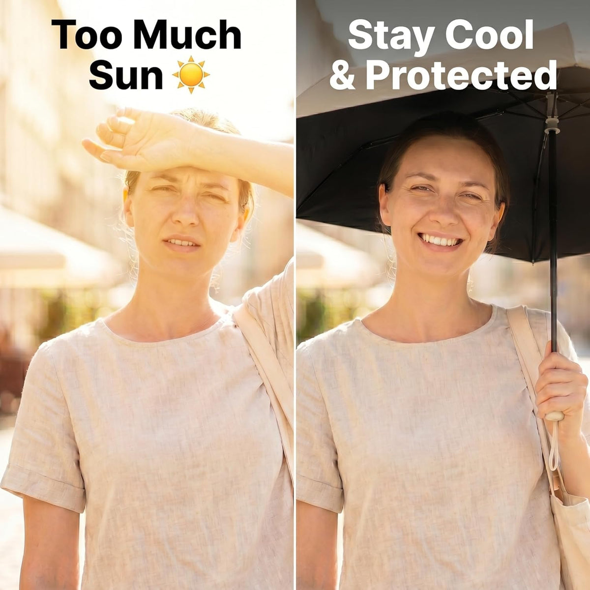 Compact Sun Umbrella, UPF 50+ UV Protection
