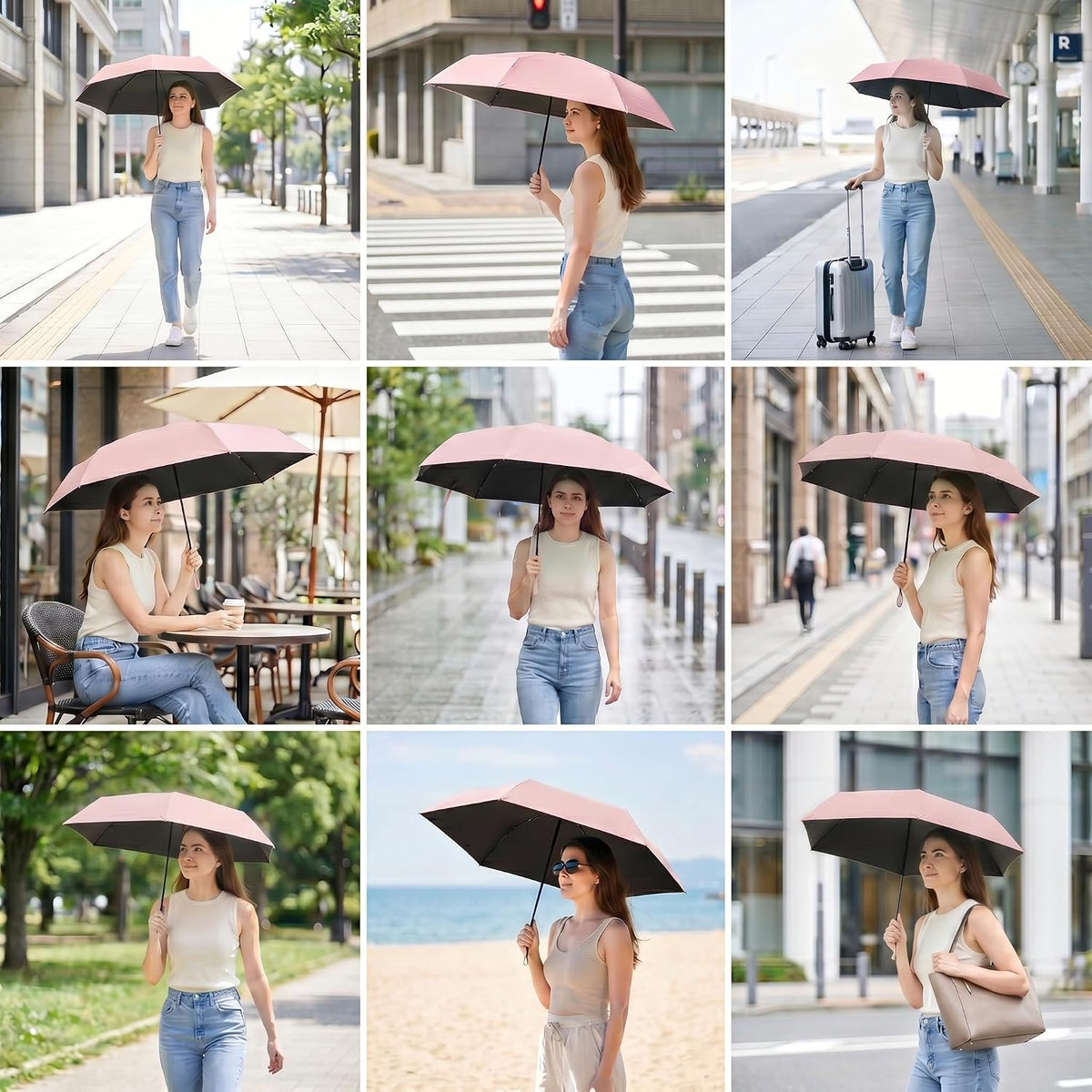 Compact Sun Umbrella, UPF 50+ UV Protection