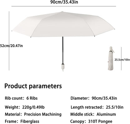 Compact Sun Umbrella, UPF 50+ UV Protection