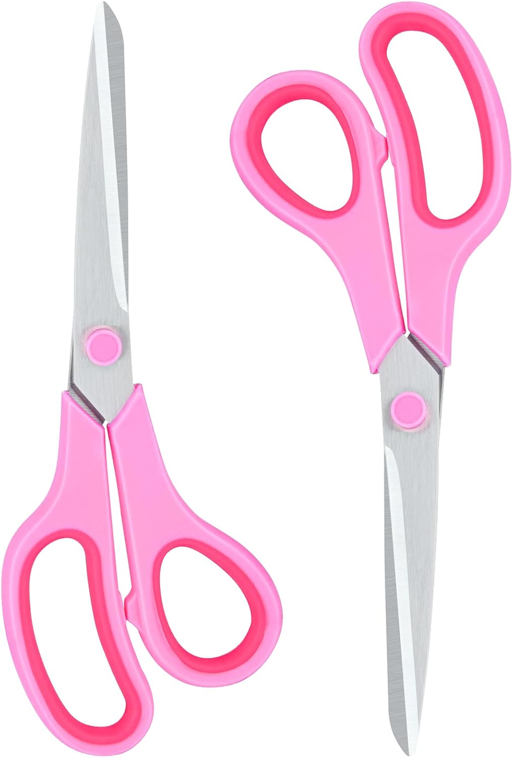 Scissors for Office Home School Craft Sewing Fabric Supplies(Pink), 8 Inch