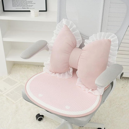 Bow Pillow Bow Shaped Pillow Decorative, Pink Bow Pillow Lace Bowknot Throw Pillow, Cute Bow Shaped Pillows for Sofa Couch Bed Living Room Bedroom