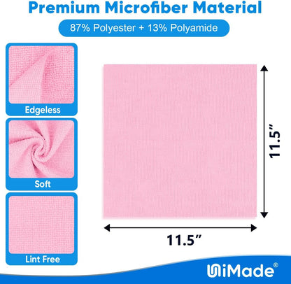 Microfiber Cleaning Cloth, 10 Pack Reusable Microfiber Towels