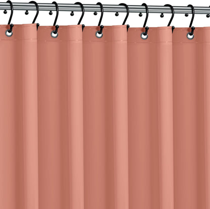 No Smell Shower Curtain Liner 72x72 Peach - PEVA Plastic Shower Curtain