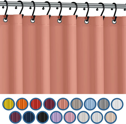 No Smell Shower Curtain Liner 72x72 Peach - PEVA Plastic Shower Curtain