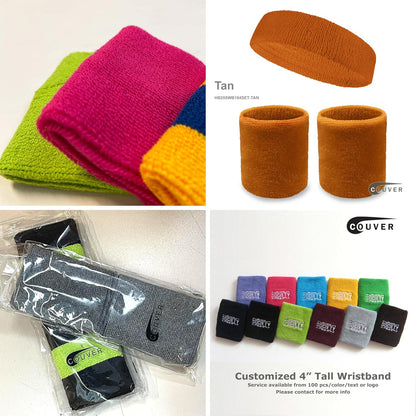 4" Tall Wrist Sweatband