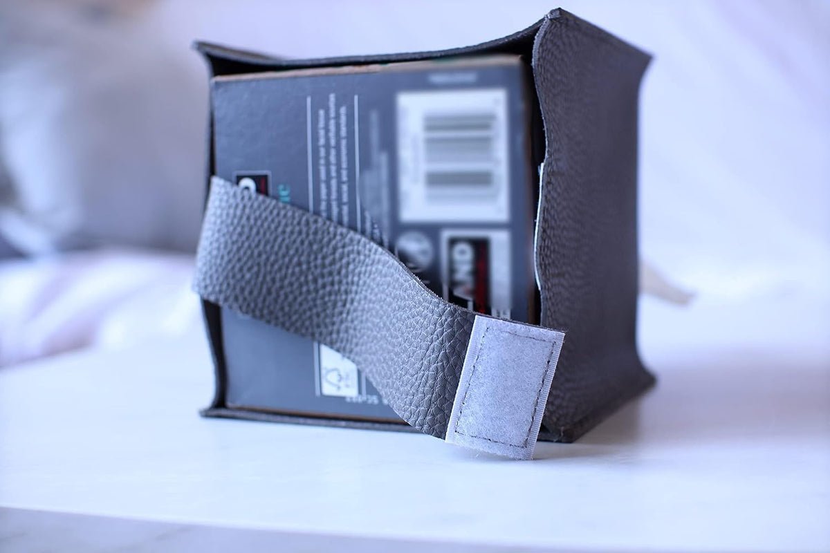 PU Leather Tissue Box Cover Holder, Decor, Baby Pink