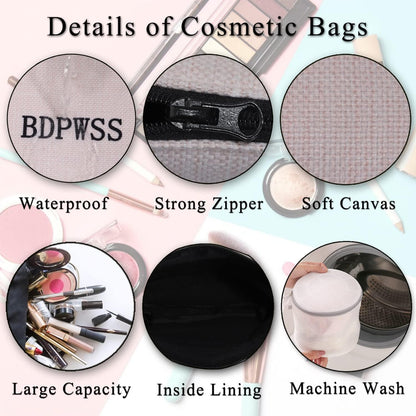 BDPWSS Peaches Makeup Bag Peaches Gift For Women Peach Lover Gift Just A Girl Who Love Peaches Sweet Peaches Zipper Pouch For Fruit Lover Gift (Girl Love Peaches)