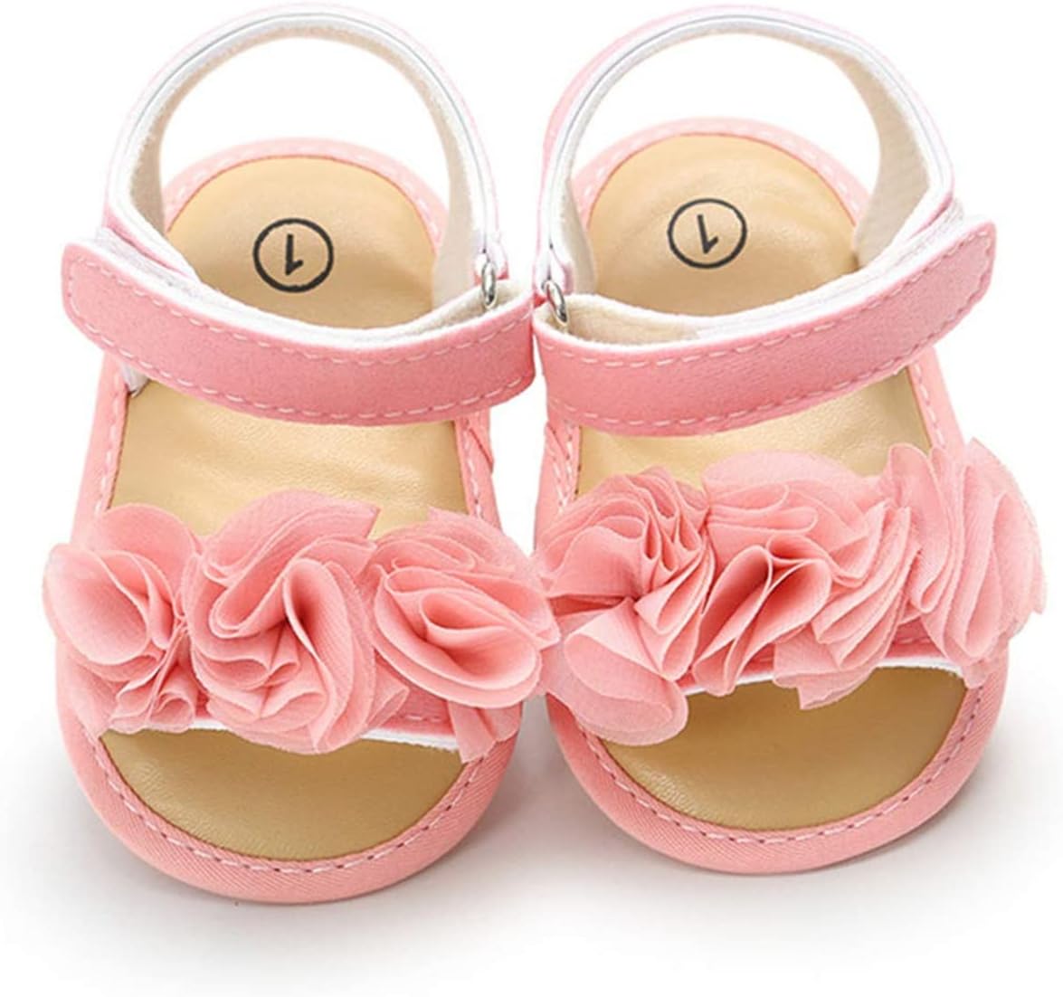 Infant Baby Girls Summer Sandals Newborn Toddler First Walker Crib Dress Shoes (0-18Months)
